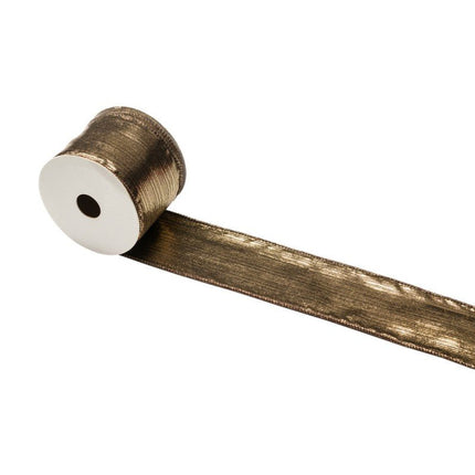 Goud Zwarte Lint 6,3Cm 3m van CHAKS koop je bij Partywinkel