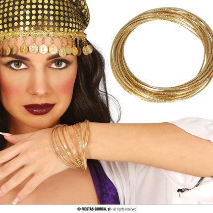 Gouden Armband Metaal van Fiestas Guirca koop je bij Partywinkel