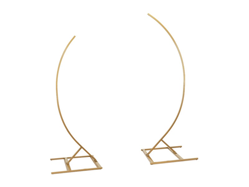 Gouden Backdrop Frame Halve Boog 2st van Partydeco koop je bij Partywinkel