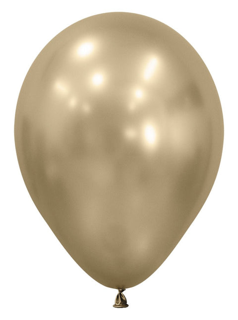 Gouden Ballonnen 30cm 50st van Sempertex koop je bij Partywinkel
