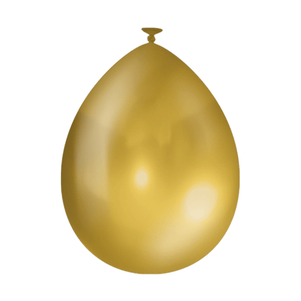 Gouden Ballonnen Metallic 30cm 10st van Paper Dreams koop je bij Partywinkel