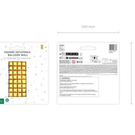 Gouden Ballonnen Muur 1,43m van Partydeco koop je bij Partywinkel