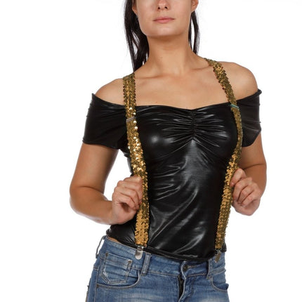 Gouden Bretels Paillet van Wilbers & Wilbers koop je bij Partywinkel