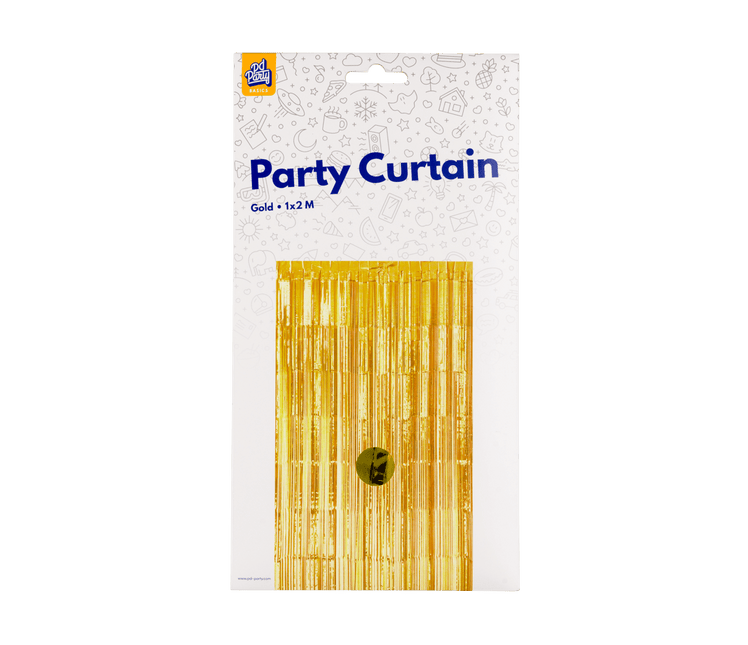 Gouden Deurgordijn 2m van Paper Dreams koop je bij Partywinkel
