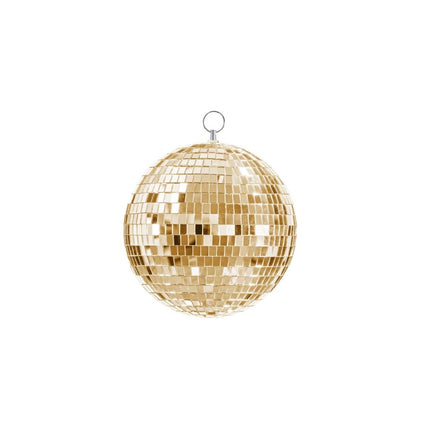Gouden Discobal 20cm van Partydeco koop je bij Partywinkel