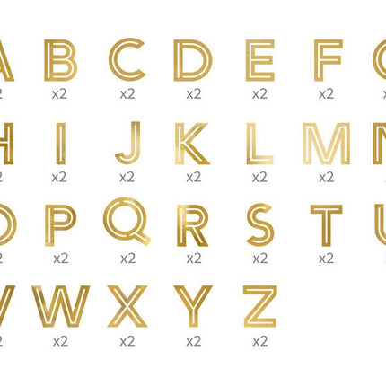 Gouden Glas Stickers 52st van Partydeco koop je bij Partywinkel