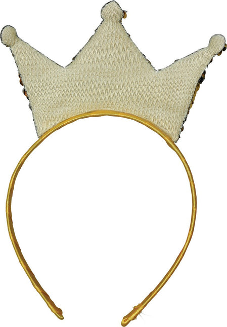 Gouden Haarband Met Kroon van Fiestas Guirca koop je bij Partywinkel
