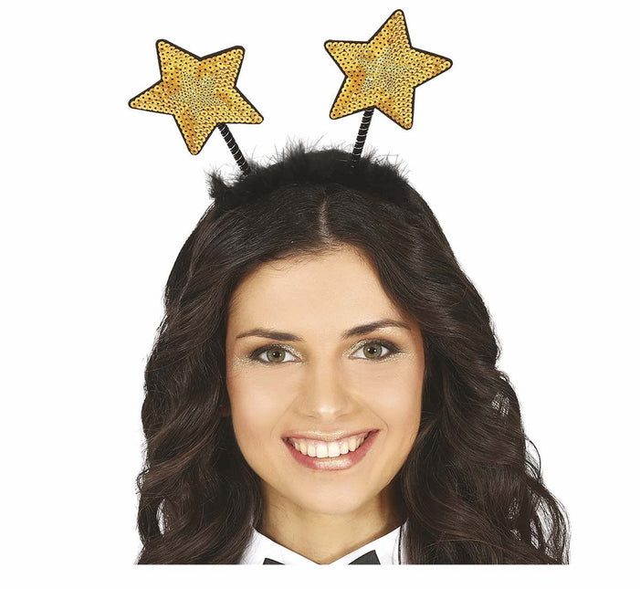 Gouden Haarband Sterren van Fiestas Guirca koop je bij Partywinkel