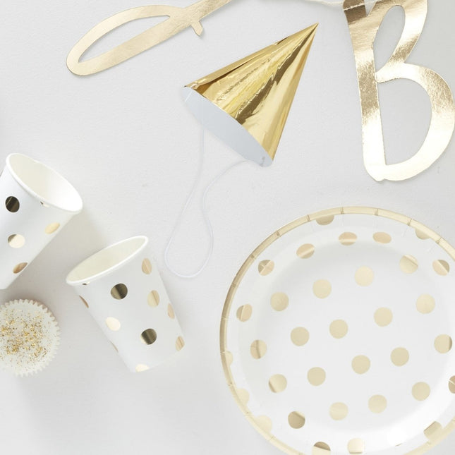 Gouden Happy Birthday Decoratie Set 6 delig van Ginger Ray koop je bij Partywinkel