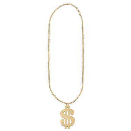 Gouden Ketting Dollar Gangster van Widmann koop je bij Partywinkel