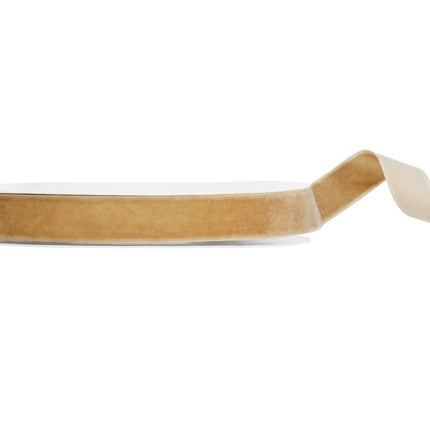 Gouden Lint 15Mm Velours 10m van Partydeco koop je bij Partywinkel