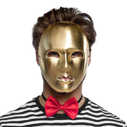 Gouden Masker Mime van Boland koop je bij Partywinkel