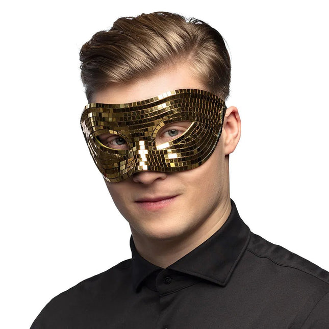 Gouden Oogmasker Disco van Boland koop je bij Partywinkel