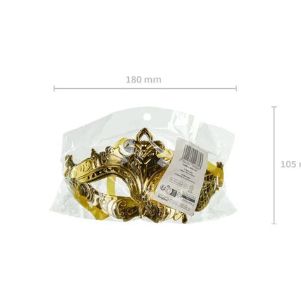 Gouden Oogmasker Venetiaans van Partydeco koop je bij Partywinkel