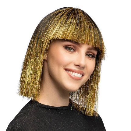 Gouden Pruik Tinsel van Boland koop je bij Partywinkel
