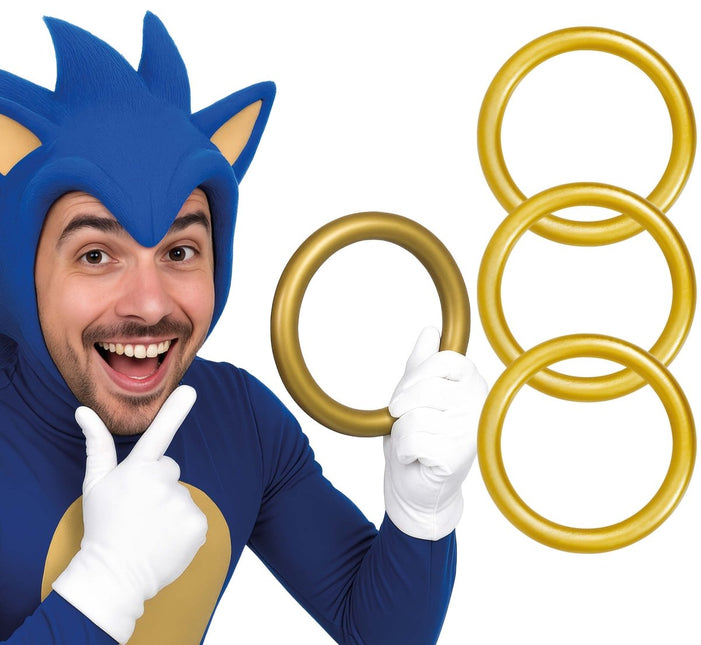 Gouden Ringen 3st van Fiestas Guirca koop je bij Partywinkel