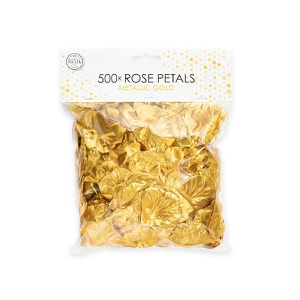 Gouden Rozenblaadjes Metalic 500st van WeFiesta koop je bij Partywinkel