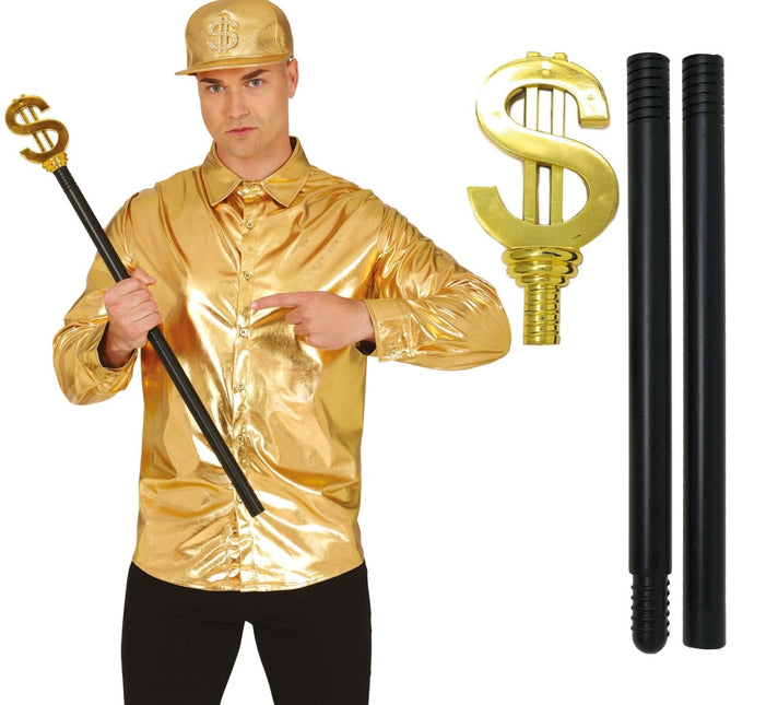Gouden Scepter Dollar 76cm van Fiestas Guirca koop je bij Partywinkel