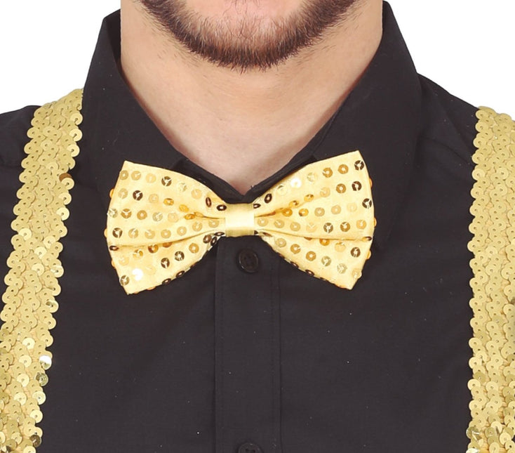 Gouden Strik Glitter Paillet van Fiestas Guirca koop je bij Partywinkel