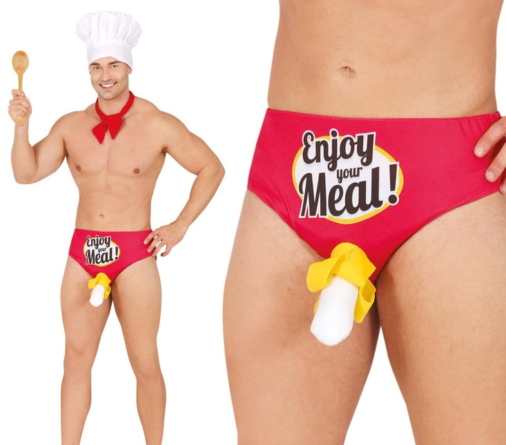 Grappige Onderbroek Enjoy Your Meal! van Fiestas Guirca koop je bij Partywinkel