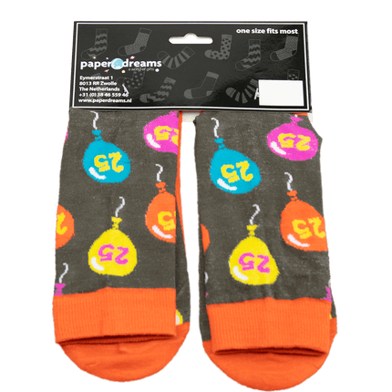 Grappige Sokken 25 Jaar 1 paar van Paper Dreams koop je bij Partywinkel