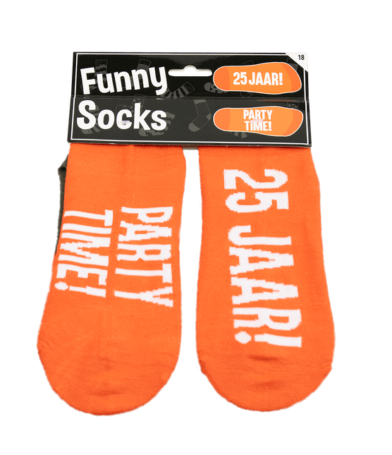 Grappige Sokken 25 Jaar 1 paar van Paper Dreams koop je bij Partywinkel