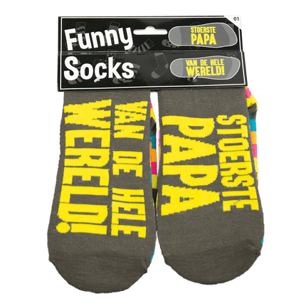 Grappige Sokken Papa 1 paar van Paper Dreams koop je bij Partywinkel