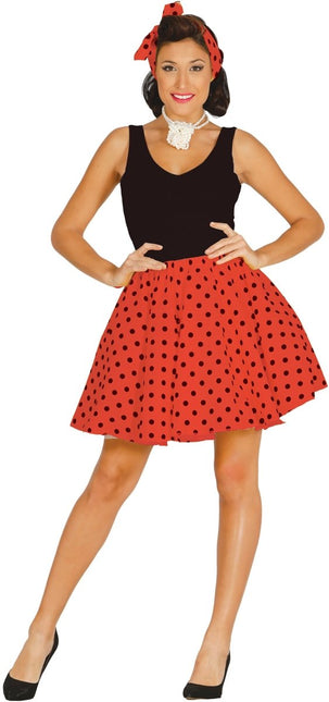 Grease Kostuum Dames Rood van Fiestas Guirca koop je bij Partywinkel