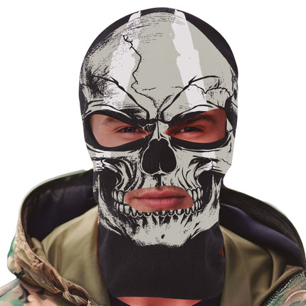 Grijze Bivakmuts Schedel van Fiestas Guirca koop je bij Partywinkel