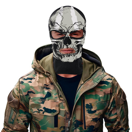 Grijze Bivakmuts Schedel van Fiestas Guirca koop je bij Partywinkel