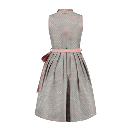 Grijze Dirndl Jurk Oktoberfest Roze Dames van Haus Huberts koop je bij Partywinkel