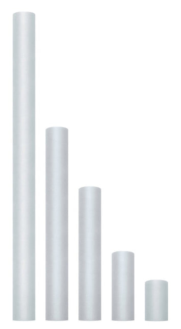 Grijze Tule Rol 30cm 9m van Partydeco koop je bij Partywinkel