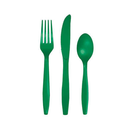 Groen Bestek Plastic 24st van Creative Converting koop je bij Partywinkel