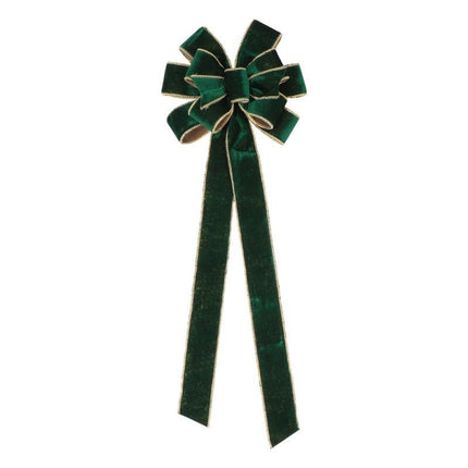 Groen Gouden Strik Velvet 78cm van CHAKS koop je bij Partywinkel