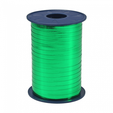 Groen Lint Metallic 5mm 250m van WeFiesta koop je bij Partywinkel