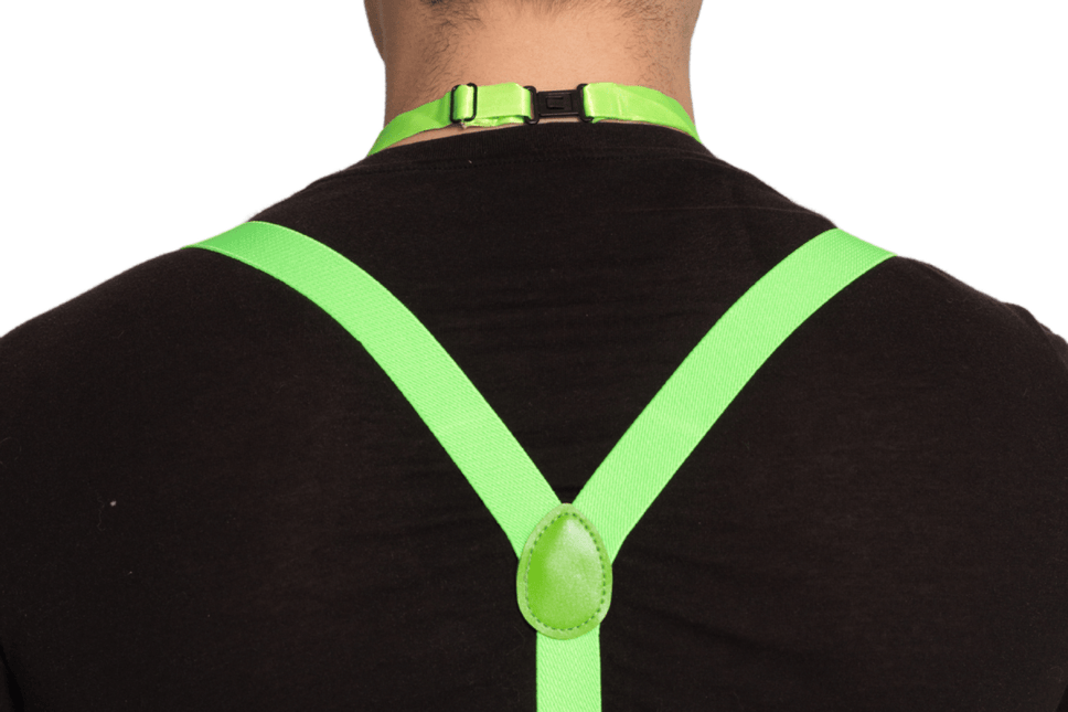 Groene Accessoireset Neon 3 delig van Partychimp koop je bij Partywinkel