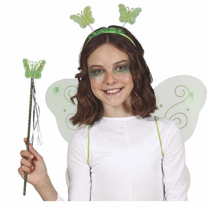 Groene Accessoireset Vlinder 3 delig van Fiestas Guirca koop je bij Partywinkel