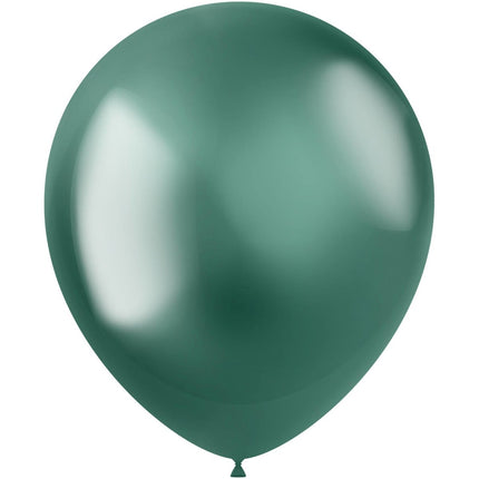 Groene Ballonnen Chroom 33cm 10st van Folat koop je bij Partywinkel