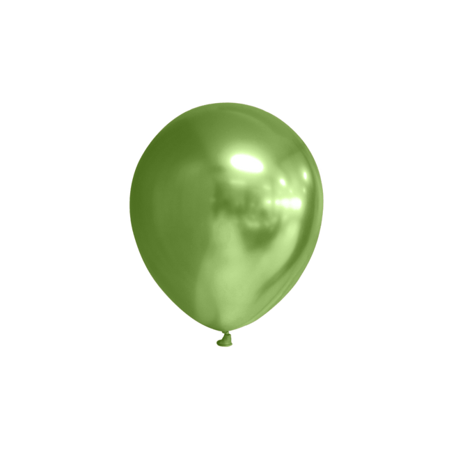 Groene Ballonnen Glans 13cm 100st van WeFiesta koop je bij Partywinkel