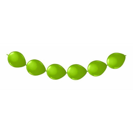 Groene Ballonnenslinger 3m 8st van Folat koop je bij Partywinkel