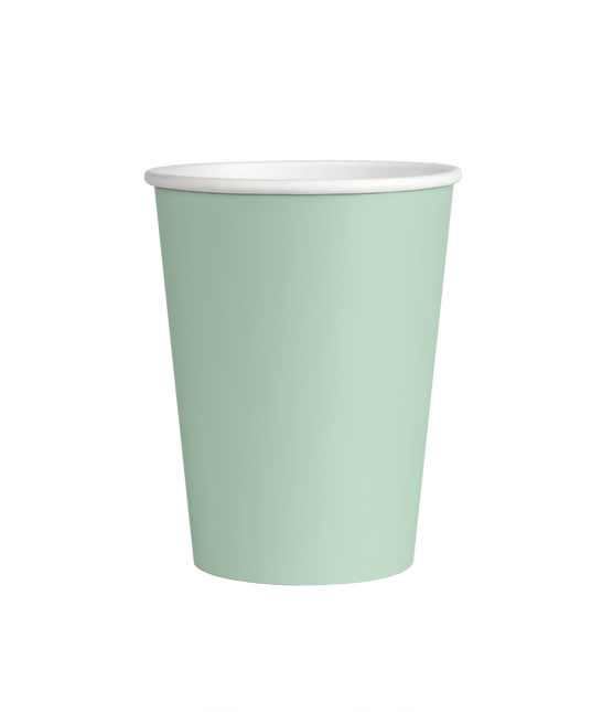 Groene Bekers 7cm 8st van Paper Dreams koop je bij Partywinkel