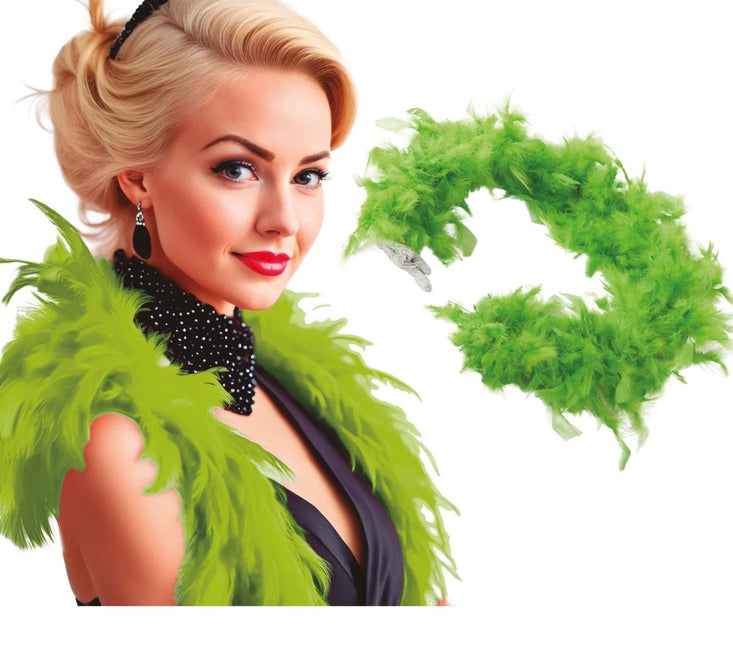 Groene Boa 1,80m van Fiestas Guirca koop je bij Partywinkel