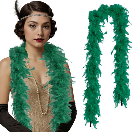 Groene Boa Veren 80gr van Fiestas Guirca koop je bij Partywinkel