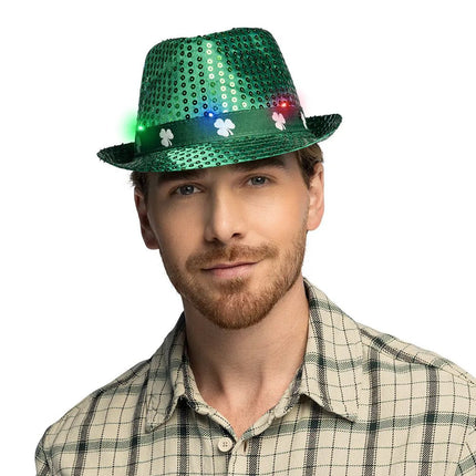 Groene Hoed Met Led van Boland koop je bij Partywinkel