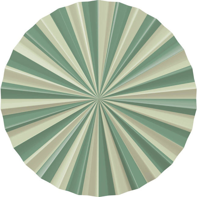 Groene Papieren Waaiers 35cm 3st van Folat koop je bij Partywinkel