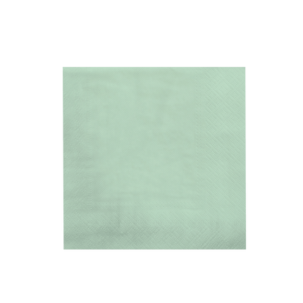 Groene Servetten Pastel 16,5cm 8st van Paper Dreams koop je bij Partywinkel