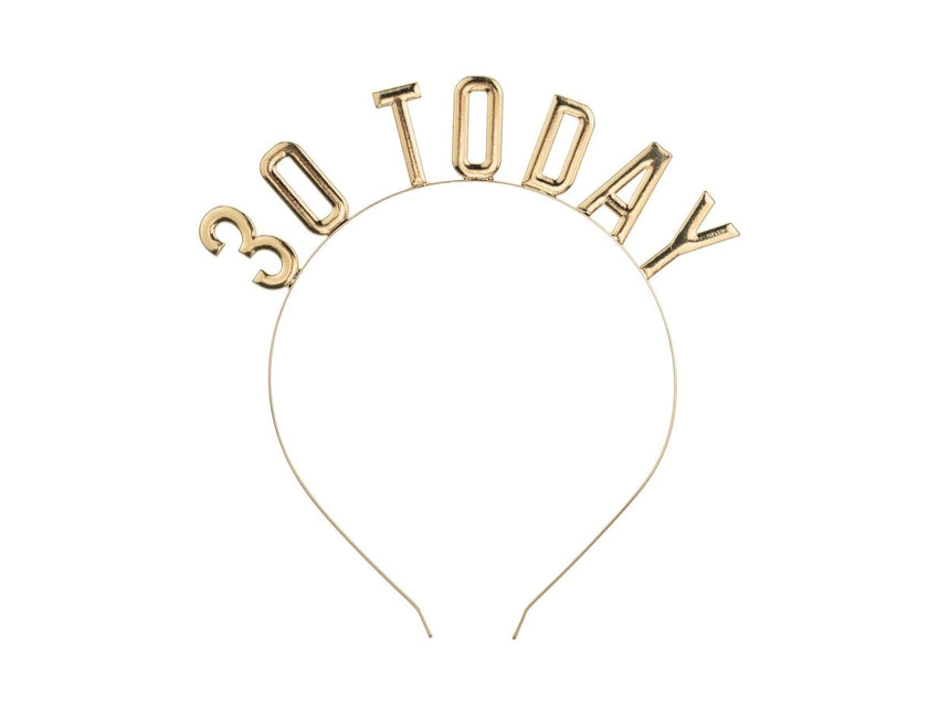 Haarband 30 Jaar Goud van Partydeco koop je bij Partywinkel