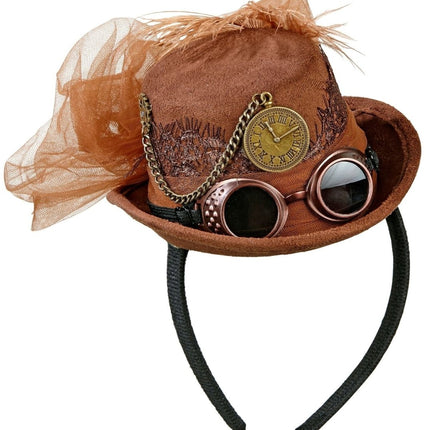 Haarband Hoed Steampunk van Widmann koop je bij Partywinkel