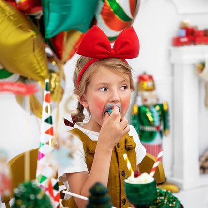 Haarband Rode Strik 21cm van Partydeco koop je bij Partywinkel