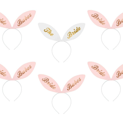 Haarbanden Bride Babes 6st van Partydeco koop je bij Partywinkel